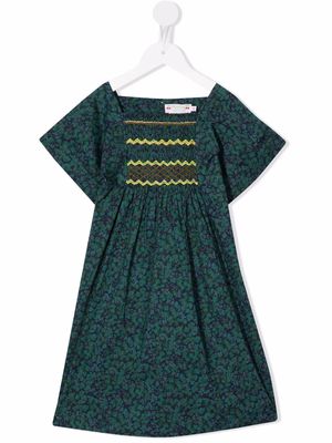 Bonpoint floral shift dress - Green