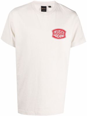 Deus Ex Machina logo-print cotton T-Shirt - Neutrals