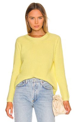 525 Emma Cotton Sweater in Lemon