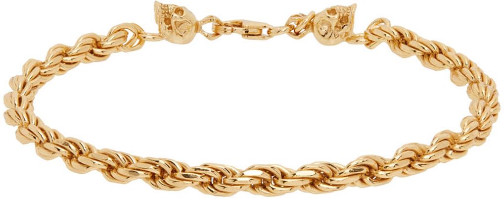 Emanuele Bicocchi SSENSE Exclusive Gold Skull Bracelet