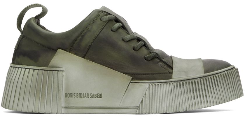 Boris Bidjan Saberi SSENSE Exclusive Khaki Bamba 2.1 Sneakers