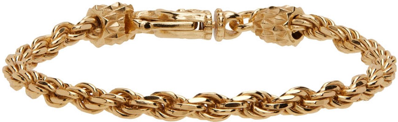 Emanuele Bicocchi Gold Rope Bracelet