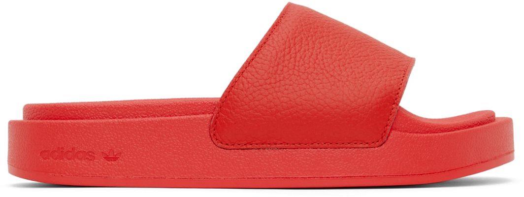 adidas x IVY PARK Red Leather Slides