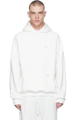 Advisory Board Crystals White Cotton Hoodie