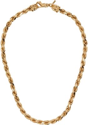 Emanuele Bicocchi Gold Rope Necklace
