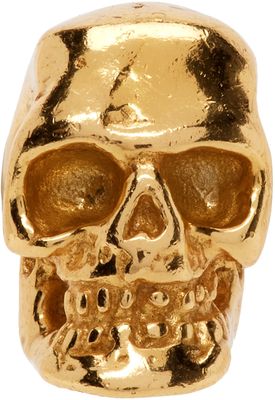 Emanuele Bicocchi Gold Tiny Skull Stud Earring