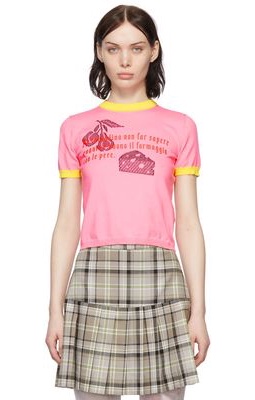 Cormio Pink Cotton T-Shirt