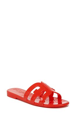Sam Edelman Bay Jelly Slide Sandal in Bright Poppy