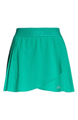 Alo Aces Tennis Skirt in Green Emerald