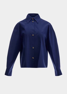 Long-Sleeve Collared Shirt