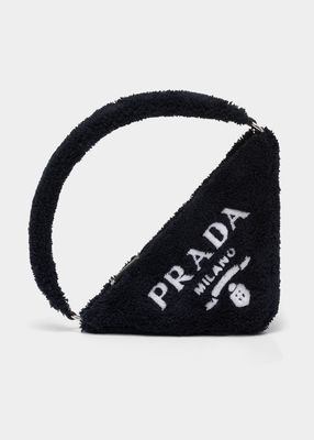 Spugna Triangle Pouch Faux-Fur Shoulder Bag