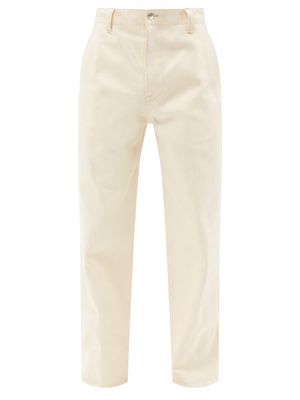 Toogood - The Ironmonger Organic-cotton Straight-leg Jeans - Mens - Cream