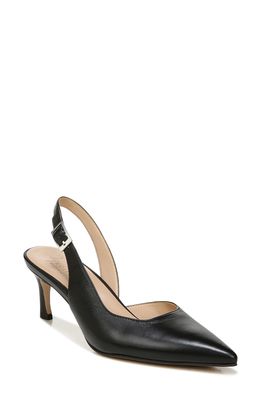 27 EDIT Naturalizer Felicia Slingback Pointed Toe Pump in Black Leather