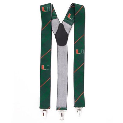 EAGLES WINGS Men's Green Miami Hurricanes Suspenders