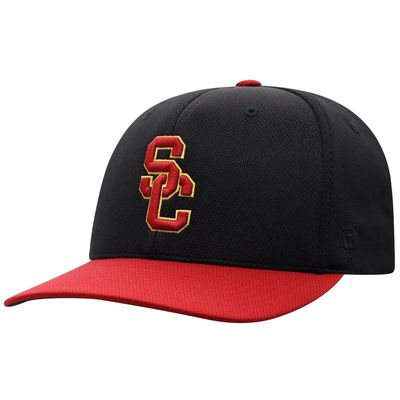 Men's Top of the World Black/Cardinal USC Trojans Two-Tone Reflex Hybrid Tech Flex Hat