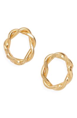 Crisobela Jewelry Alma Sagrada Stud Earrings in Gold