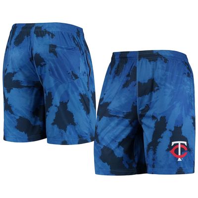 Men's FOCO Navy Minnesota Twins Tie-Dye Training Shorts