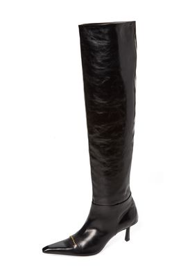 Alexander Wang Viola Pointed Toe Over the Knee Boot in Black