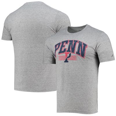 Men's League Collegiate Wear Heathered Gray Pennsylvania Quakers Upperclassman Reclaim Recycled Jersey T-Shirt in Heather Gray