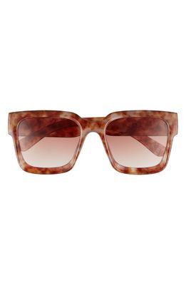 AIRE Andromeda 54mm Square Sunglasses in Rose Quartz /Brown Grad