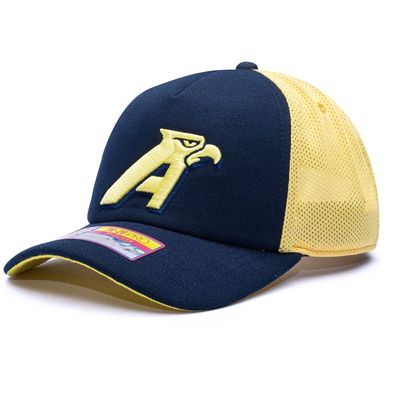 FAN INK Men's Navy/Yellow Club America 40th Anniversary Aguilas Trucker Snapback Hat