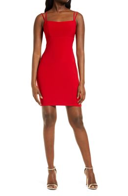 Jump Apparel Strappy Back Mini Dress in Red