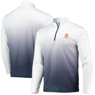 Men's Colosseum Navy Syracuse Orange Magic Team Logo Quarter-Zip Jacket