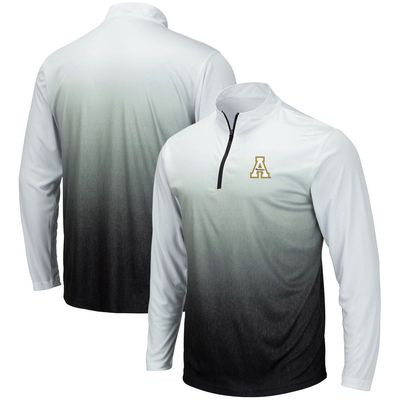 Men's Colosseum Gray Appalachian State Mountaineers Magic Team Logo Quarter-Zip Jacket