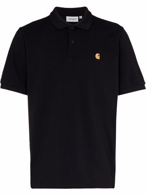 Carhartt WIP Chase logo-embroidered polo shirt - Black