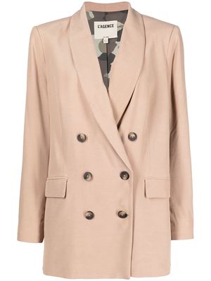 L'Agence Jayda double-breasted blazer - Brown
