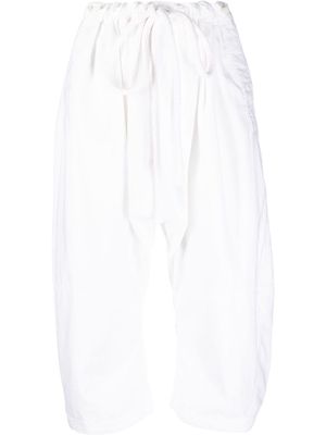 Lemaire soft Bermuda cropped trousers - White