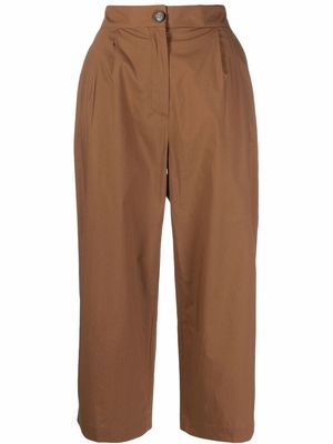 Woolrich cropped leg trousers - Brown