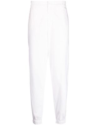 Armani Exchange elasticated-hem straight-leg trousers - White