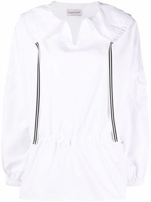 Moncler spread collar peplum blouse - White