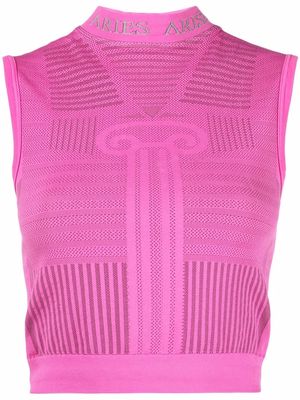 Aries Base Layer cropped top - Pink