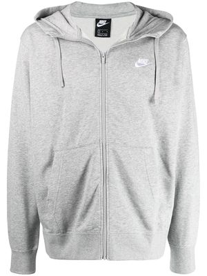 Nike Club fleece front zip hoodie - Grey