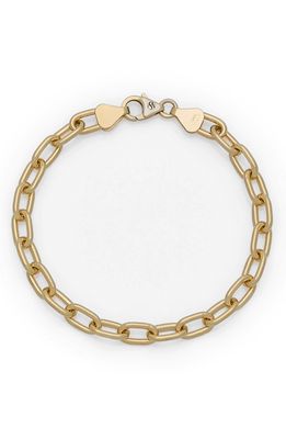 Stephanie Windsor 14K Gold Oval Extra Large Chainlink Bracelet in Yellow