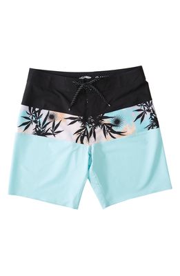 Billabong Tribong Pro Recycled Polyester Swim Trunks in Aqua