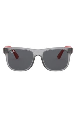Ray-Ban Junior Wayfarer 48mm Sunglasses in Trans Grey