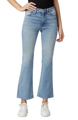 Hudson Jeans Barbara High Waist Raw Hem Crop Bootcut Jeans in Lightless