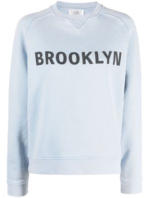 Victoria Victoria Beckham Brooklyn slogan sweatshirt - Blue