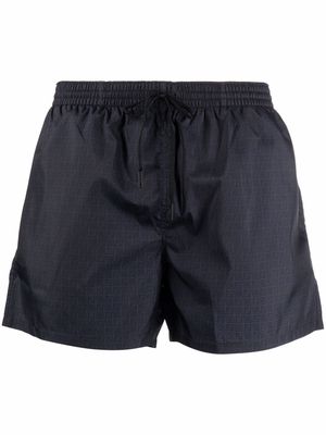 Fendi drawstring swim shorts - Blue