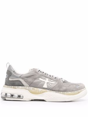 Premiata Drake 239 panelled low-top chunky trainers - Grey