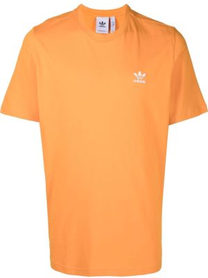 adidas embroidered-logo T-shirt - Orange