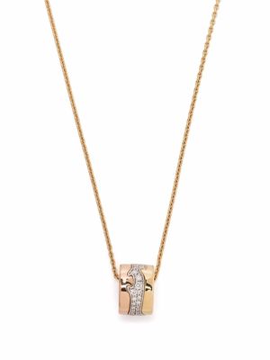 Georg Jensen 18kt gold Fusion diamond pendant necklace