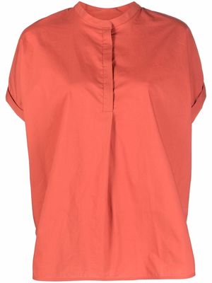 Woolrich short-sleeve cotton blouse - Orange