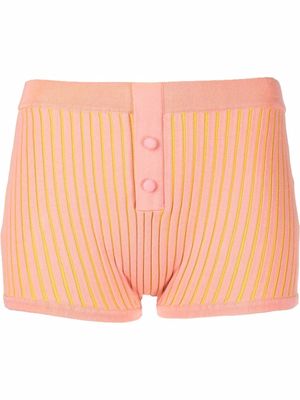Live The Process Plaited boy shorts - Pink
