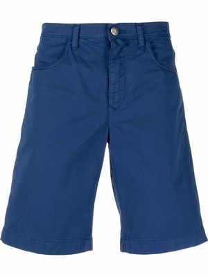 Incotex five-pocket cotton Bermuda shorts - Blue