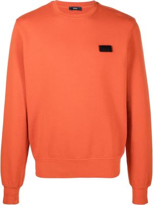 Herno logo-patch sweatshirt - Orange