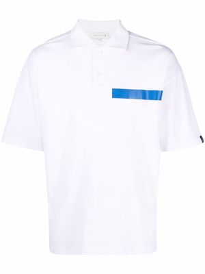 Mackintosh cutaway collar short-sleeve polo shirt - White